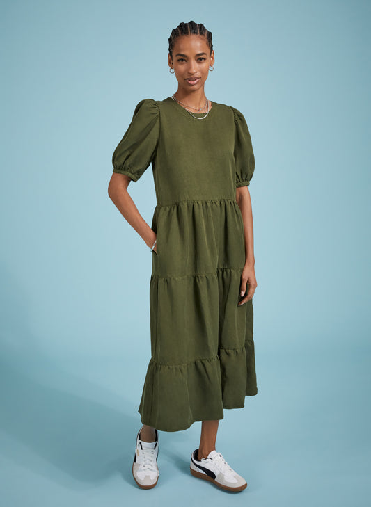 Georgiana Tiered Midi Dress