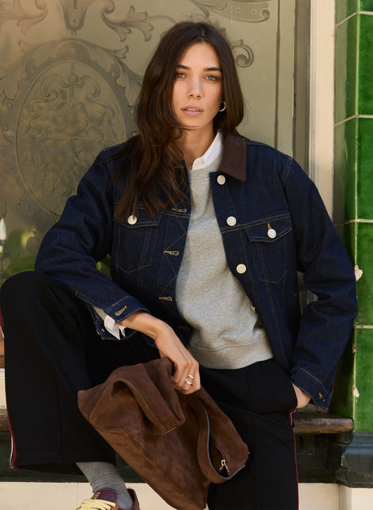 Nalan Organic Cotton Denim Trucker Jacket