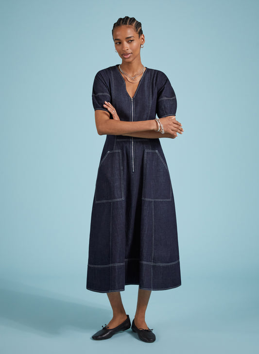 Coralie Organic Denim Dress