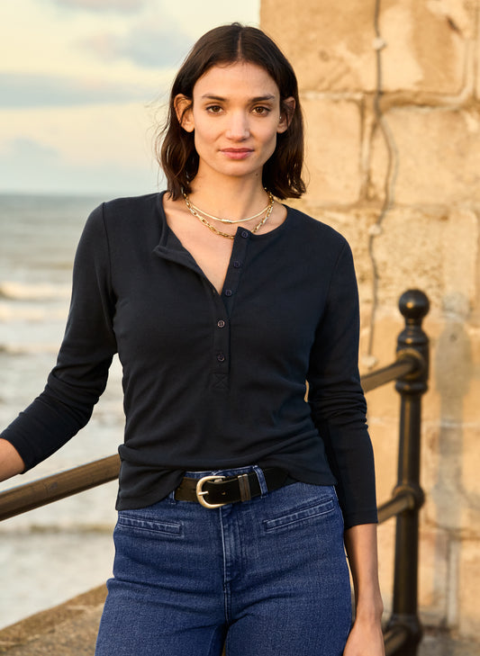 Chessie Luxe Henley Top