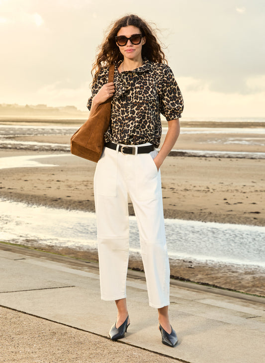 Reece Organic Cotton Stretch Barrel Leg Cargo Jeans