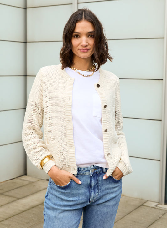 Catarina Ecotec Cropped Knitted Jacket