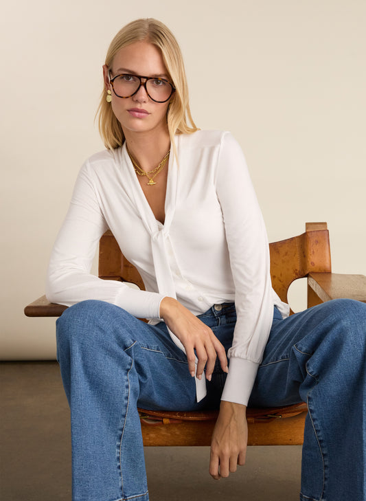 Carina Tie Neck Blouse