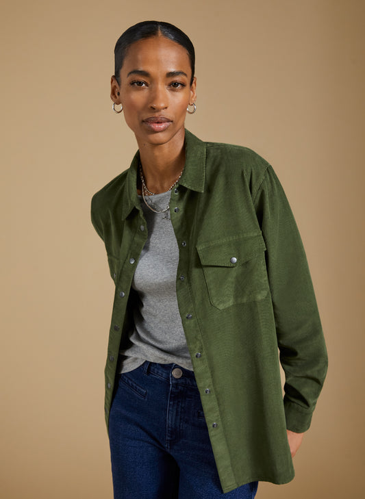 Beata Organic Corduroy Relaxed Shirt