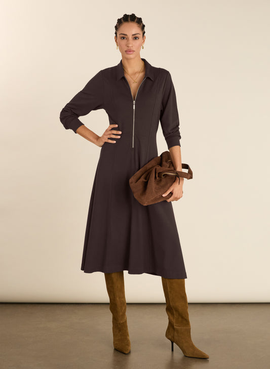 Mariposa Ponte Midi Dress