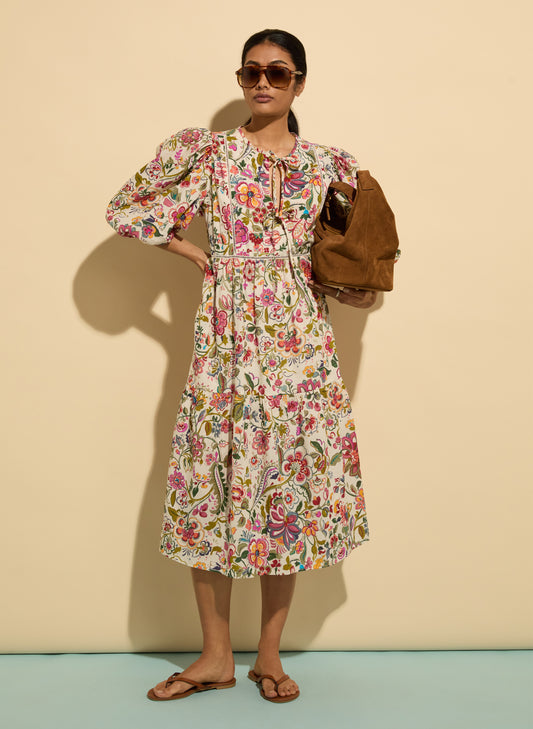 Isabelle Organic Cotton Kaftan Dress