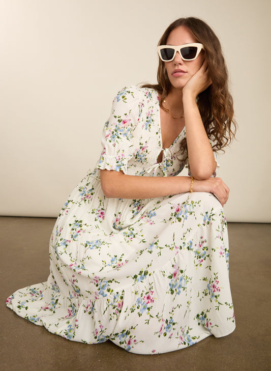 Melania Smock Midi Dress