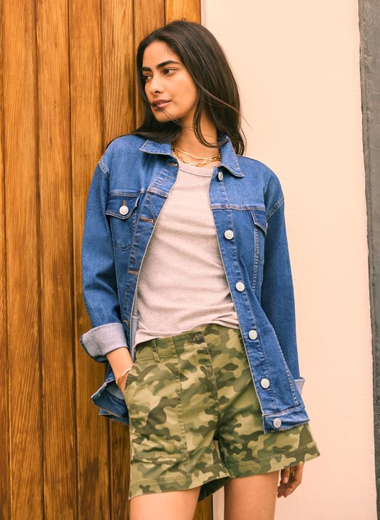 Baukjen Organic Cotton Longline Denim Jacket