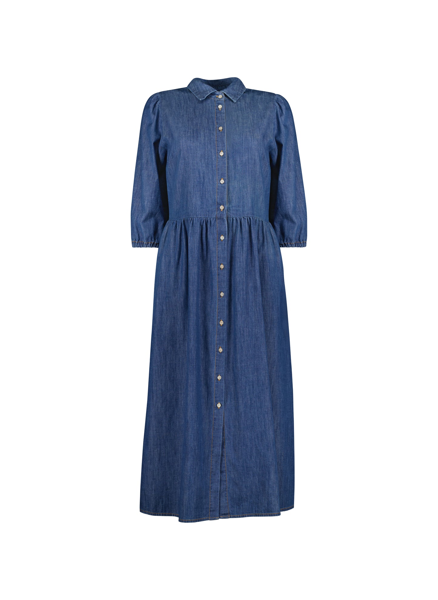 Barbara Organic Denim Midi Dress