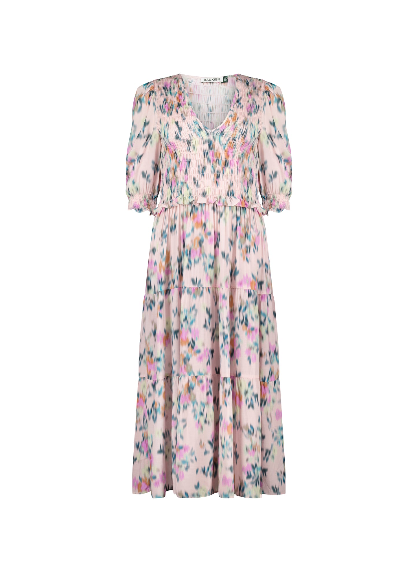Florence Smocked Cuff Midi Dress