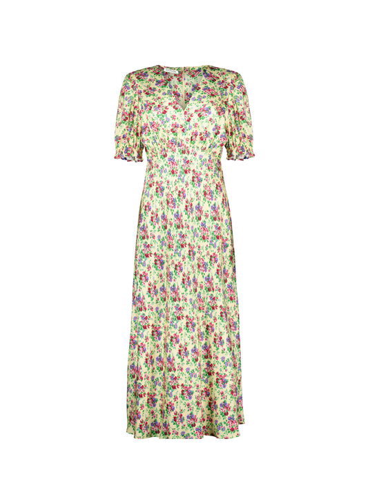 RENT - Lottie Satin Midi Tea Dress
