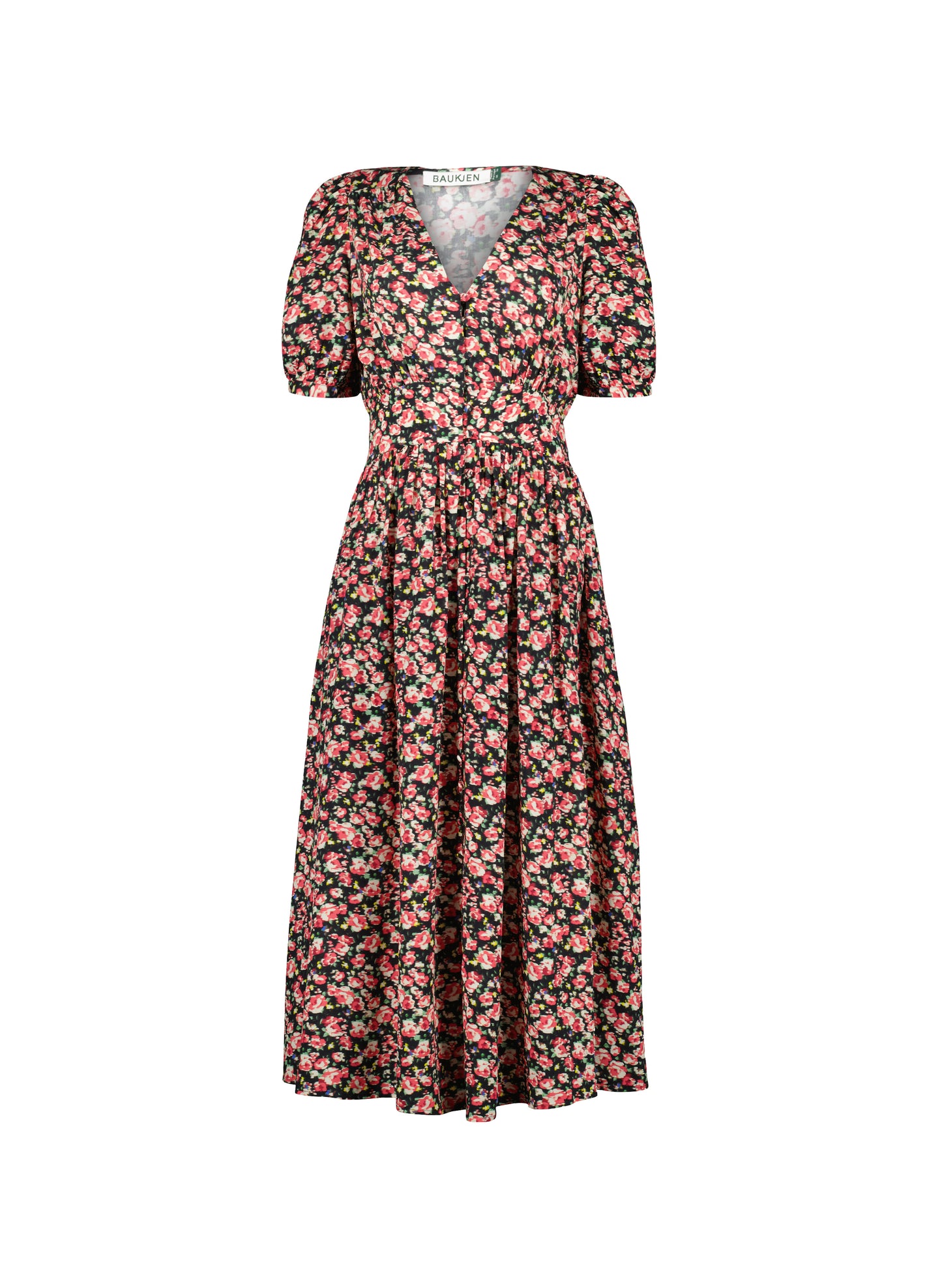 Holly V-Neck Waisted Midi Dress