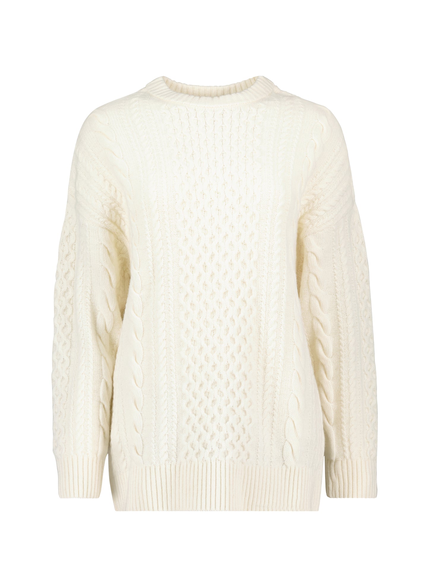 Aisha Wool Blend Cable Jumper