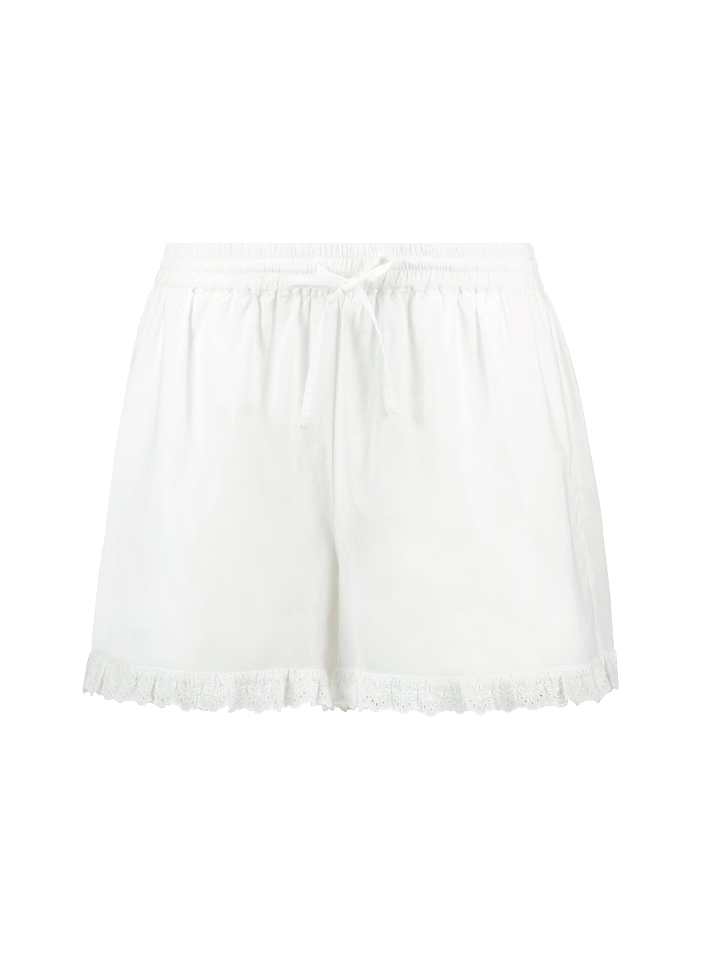 Leona Organic Cotton Broderie Detail Pyjama Shorts