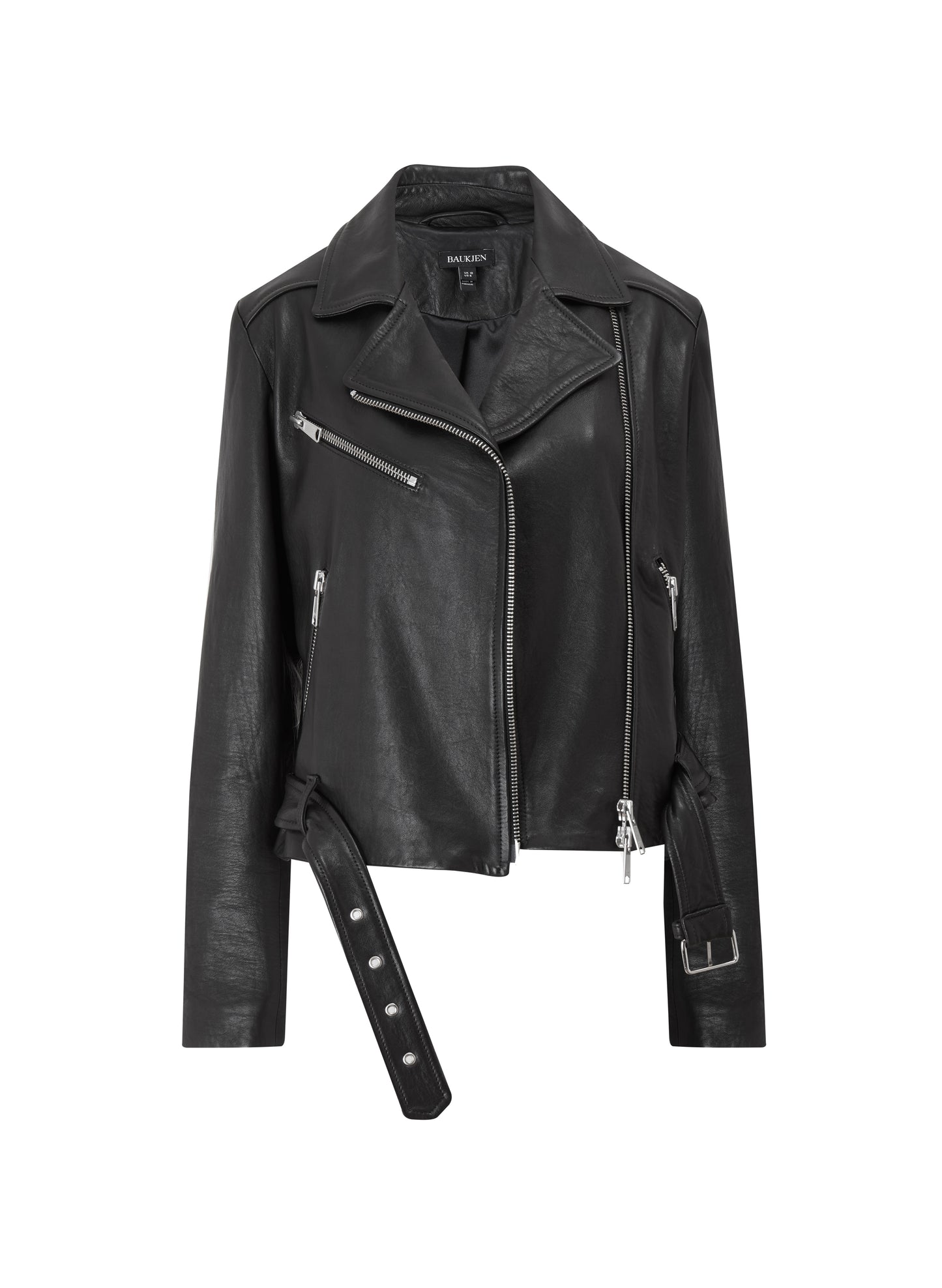 Lyle Chrome Free Leather Biker