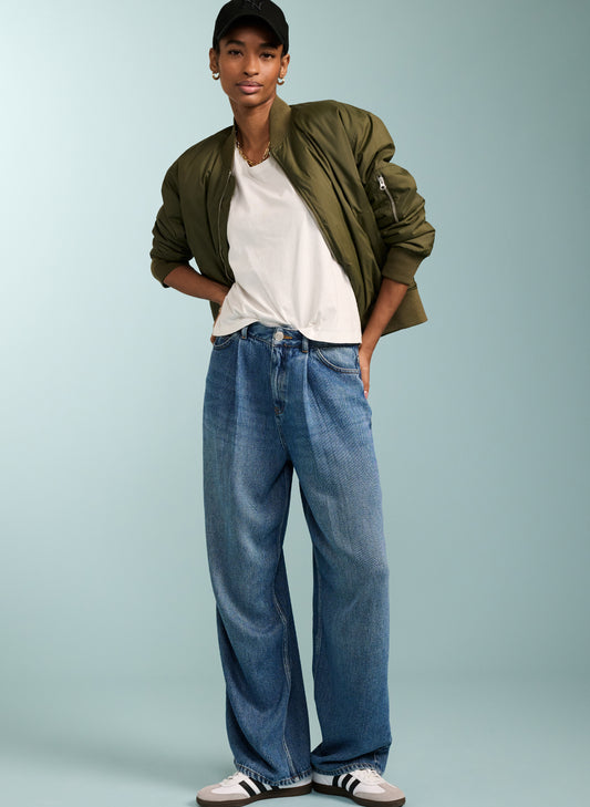 Baukjen Wide Leg Slouch Jeans with Tencel™
