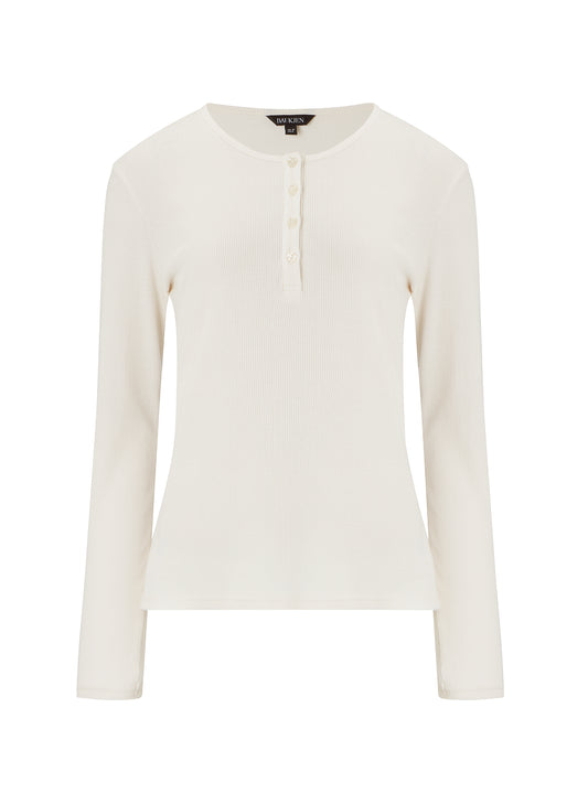Pre-Loved Baukjen Essentials Organic Cotton Henley Top