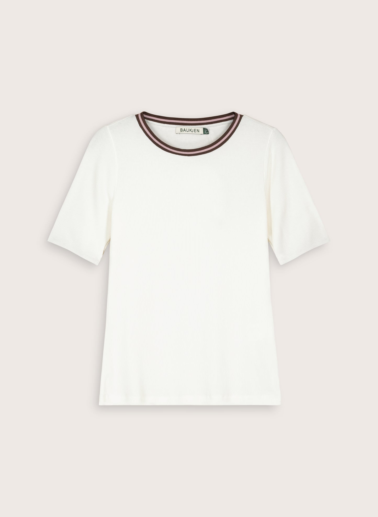 Sylvie Organic Cotton Rib Crew Neck Tee