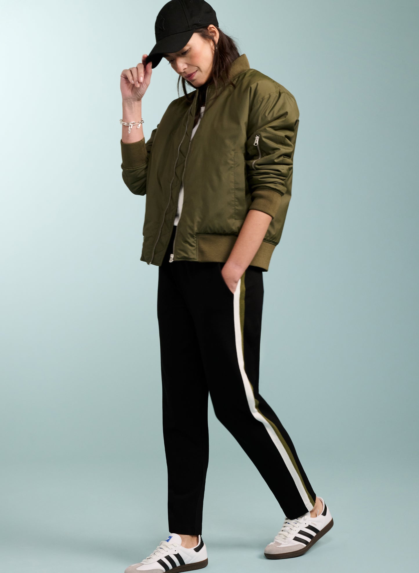 Jay Side Stripe Tapered Trousers