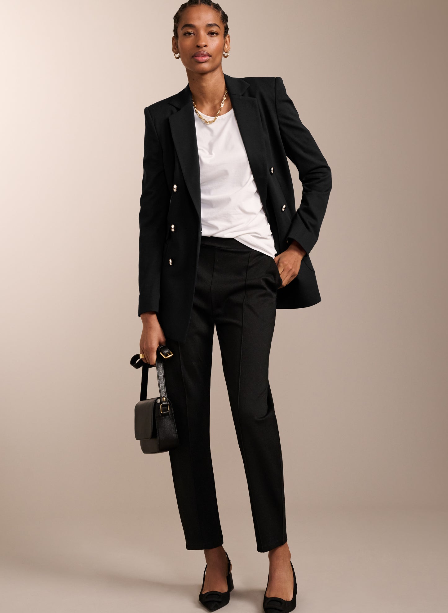 Elizabeth Ponte Tapered Trousers