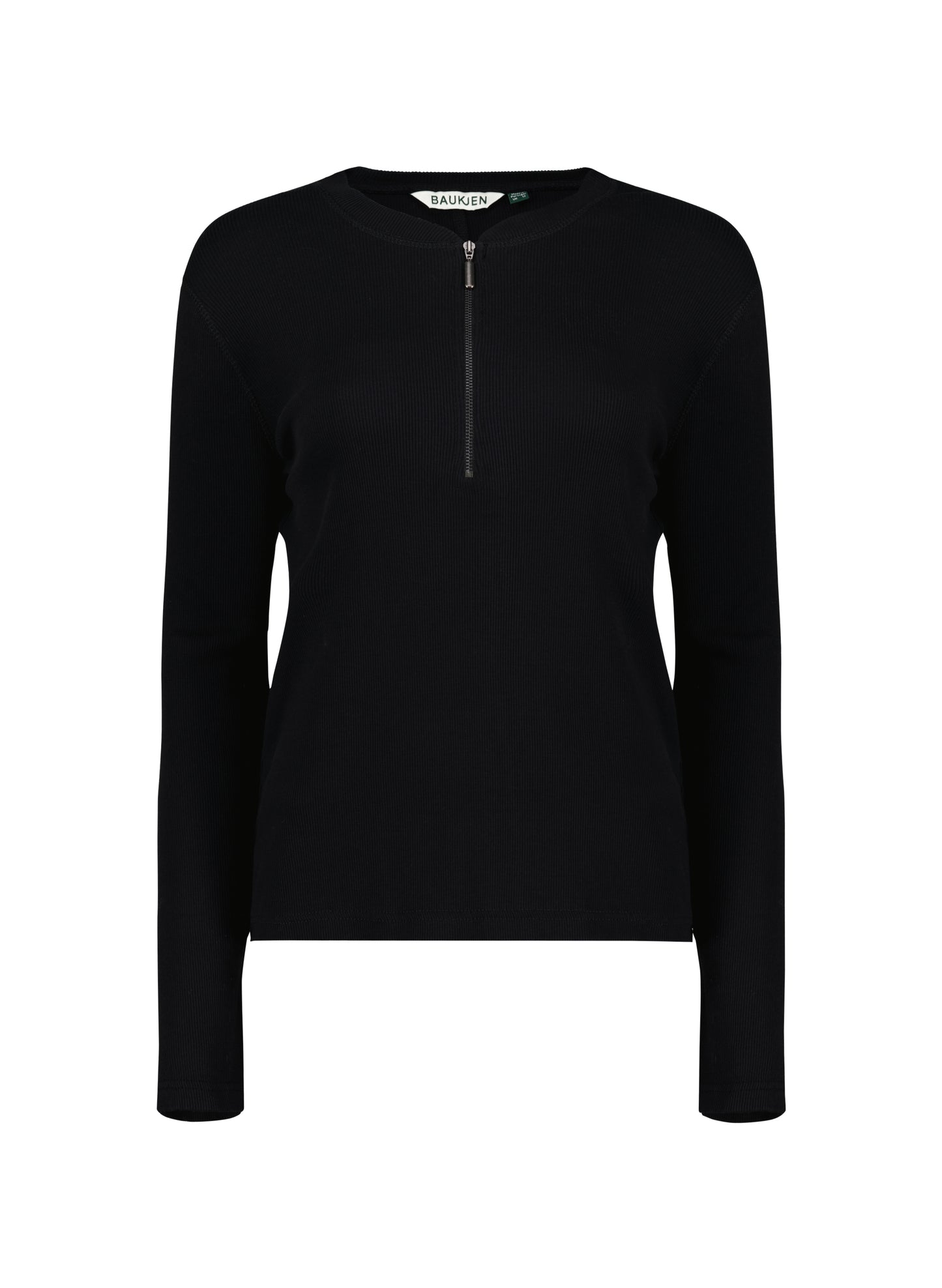 Organic Cotton Long Sleeve Zip Top