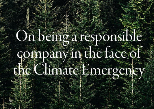 On being a responsible company in the face of the Climate Emergency
