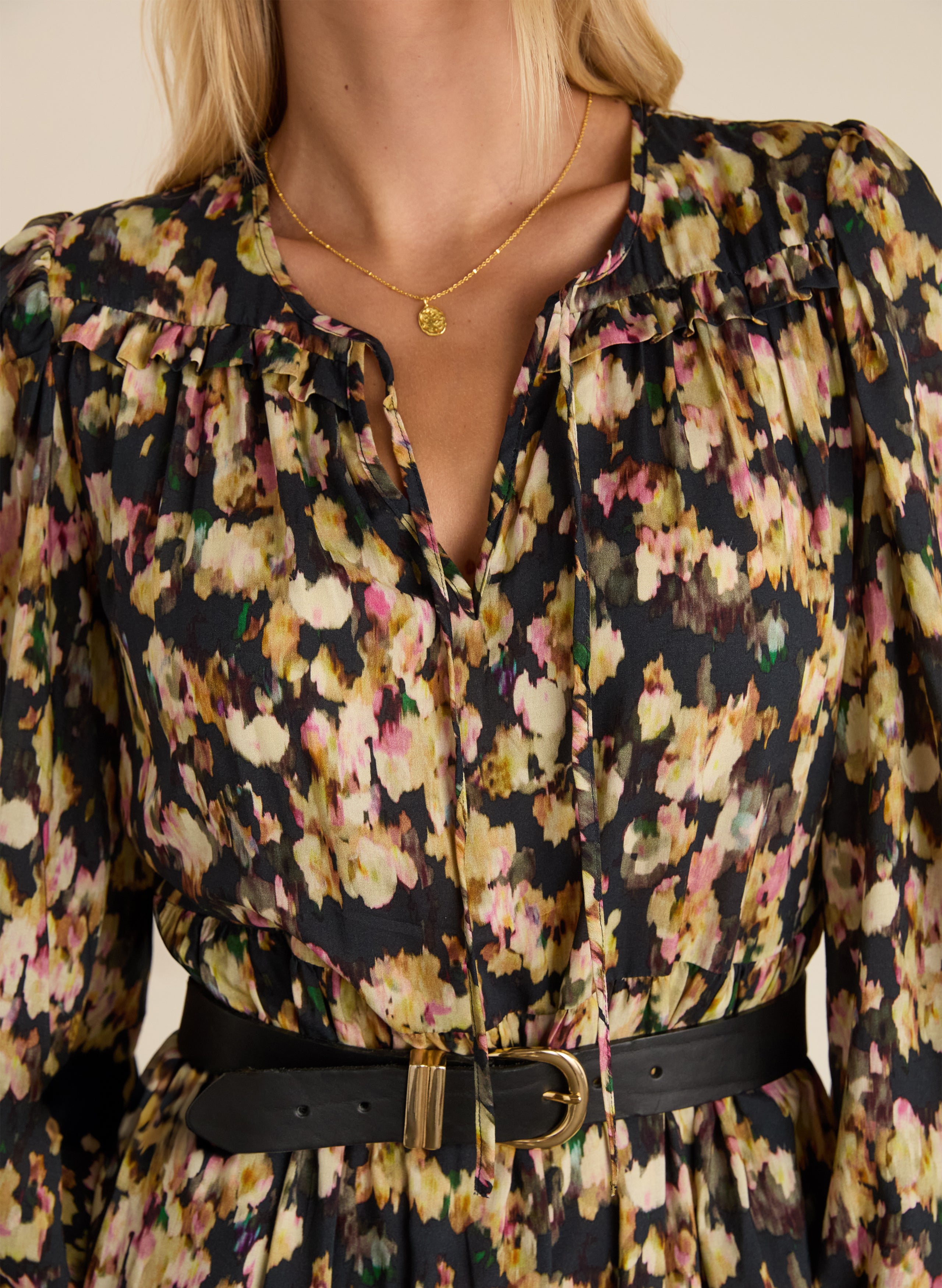 Cleo Printed Midi Dress