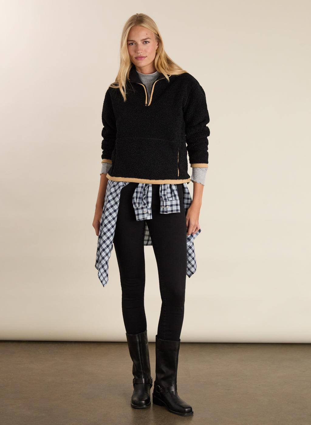 Shelly Quarter Zip Recycled Fleece