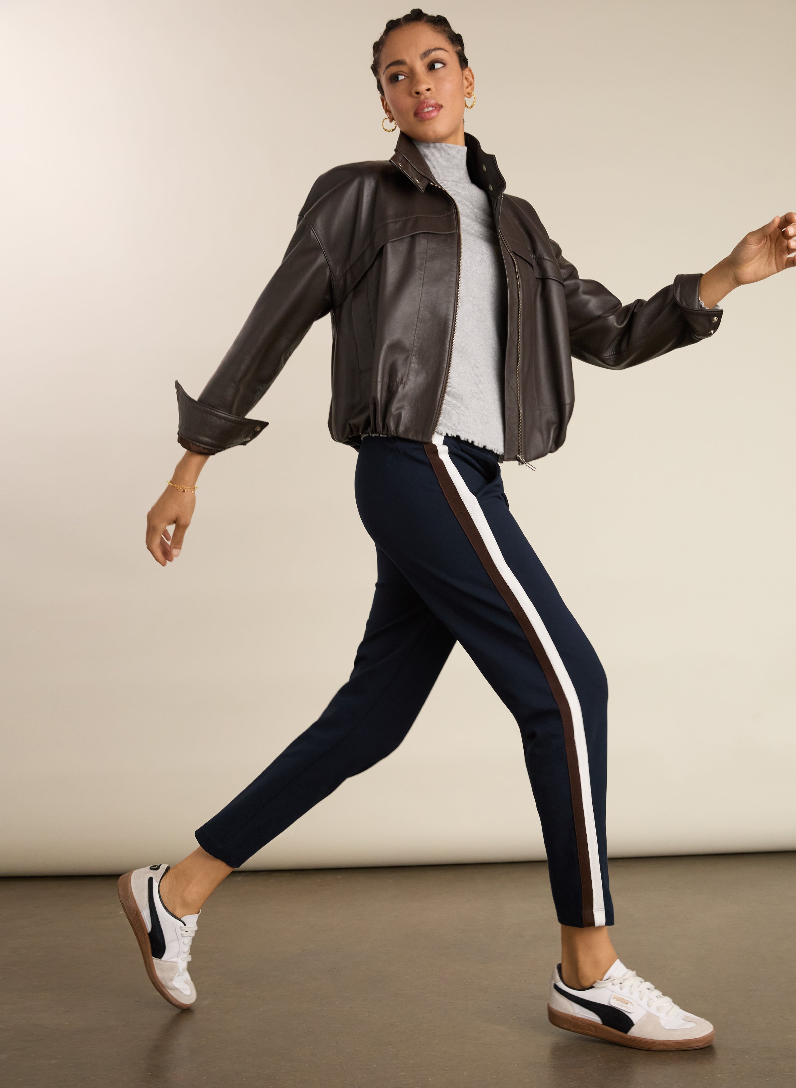 Jay Side Stripe Tapered Trousers