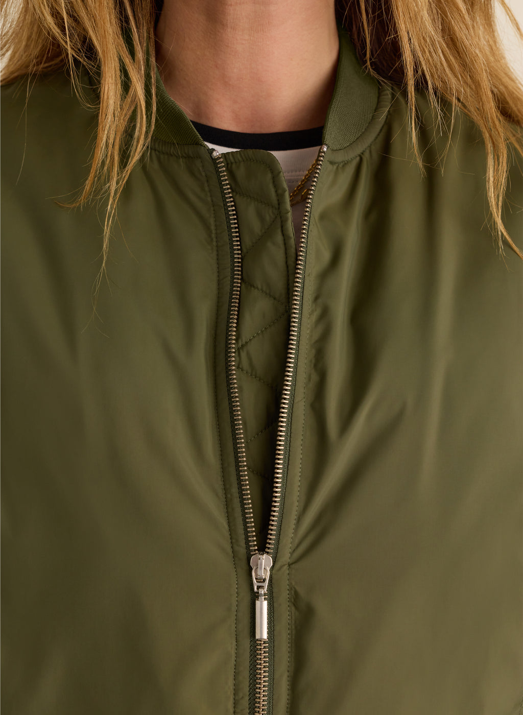 Eve Cropped Bomber Jacket