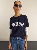 Shay Layered-Look Slogan T-shirt