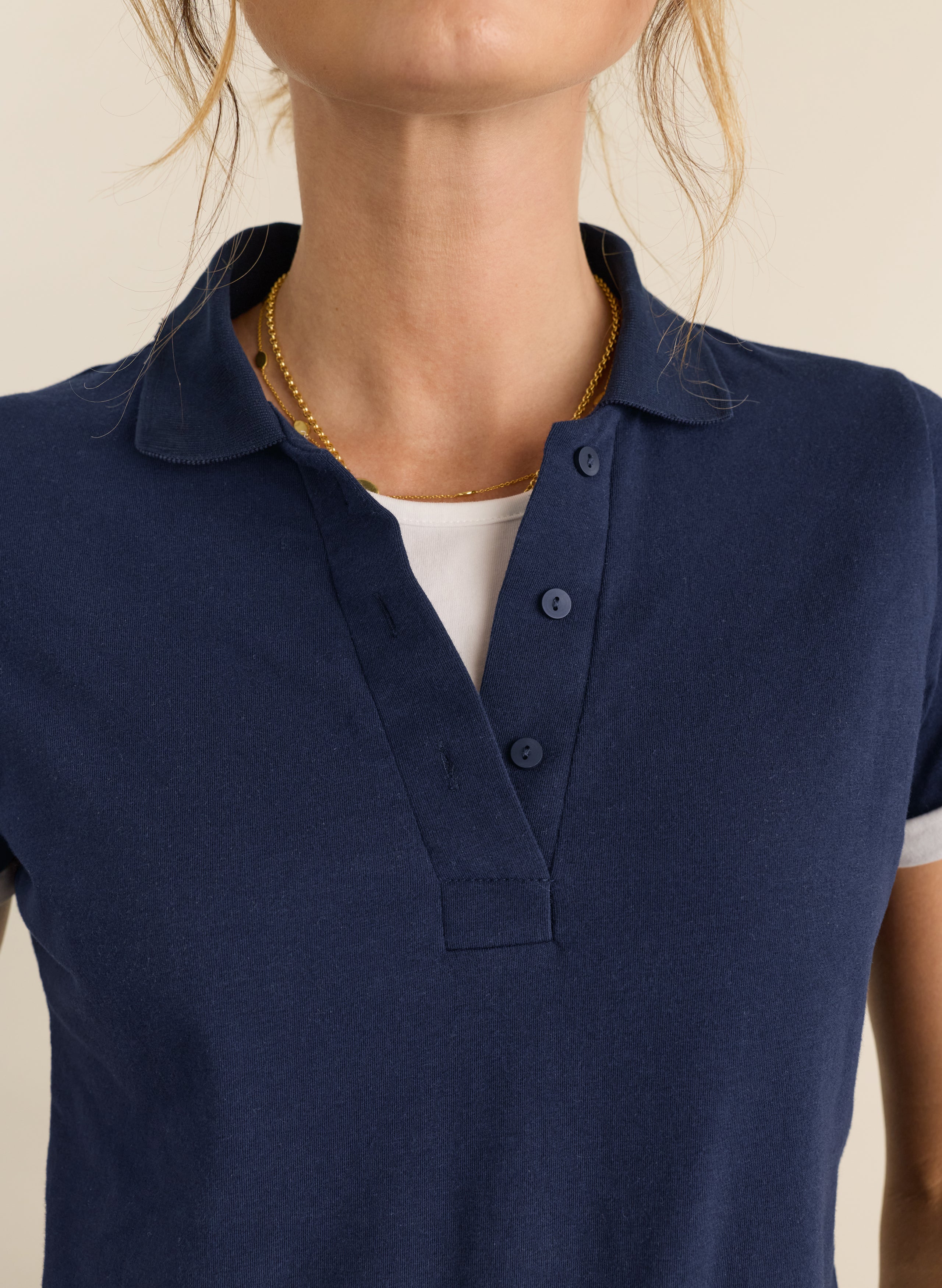 Jess Layered Look Polo Top
