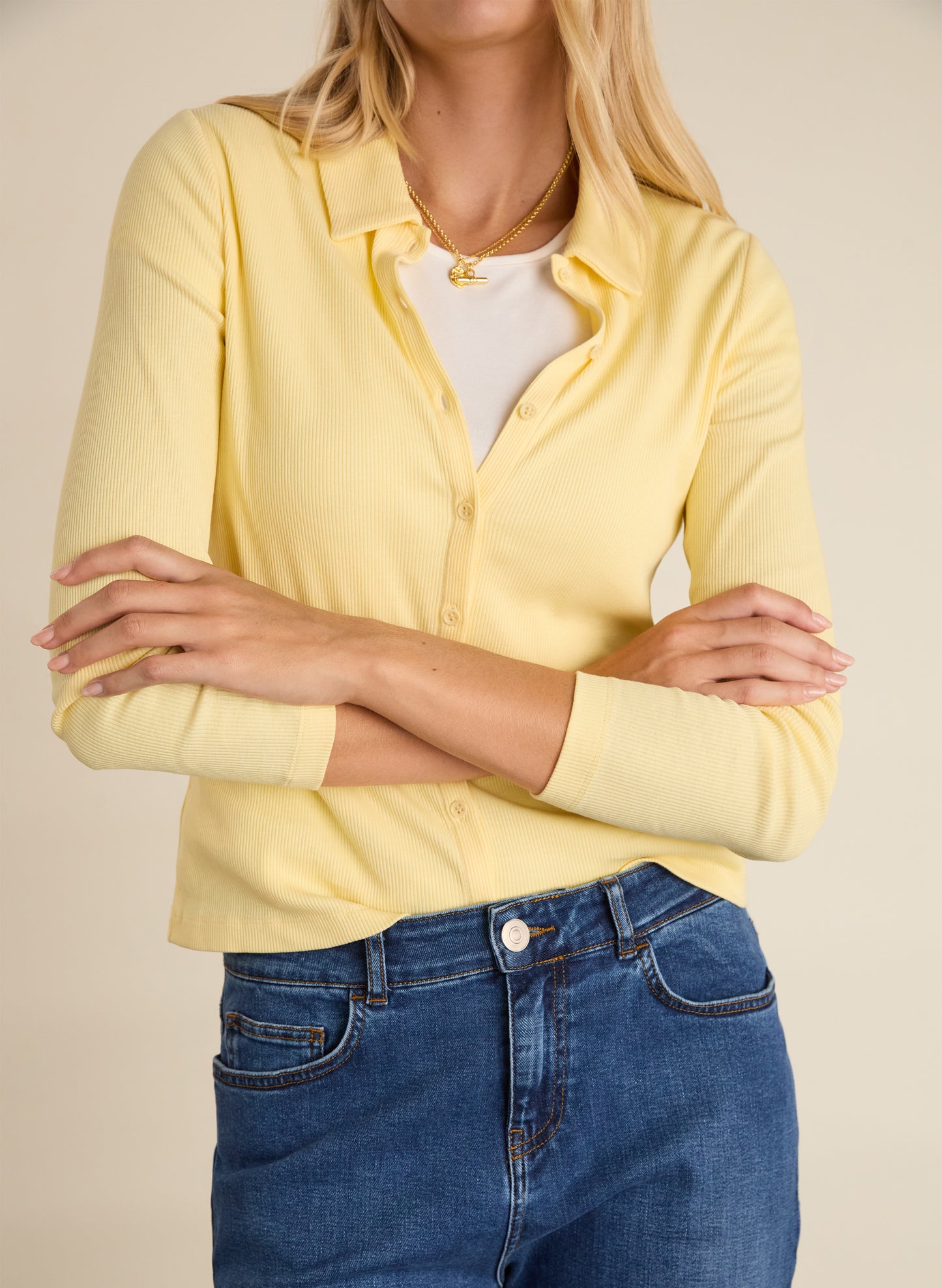 Susan Organic Cotton Button Down Top