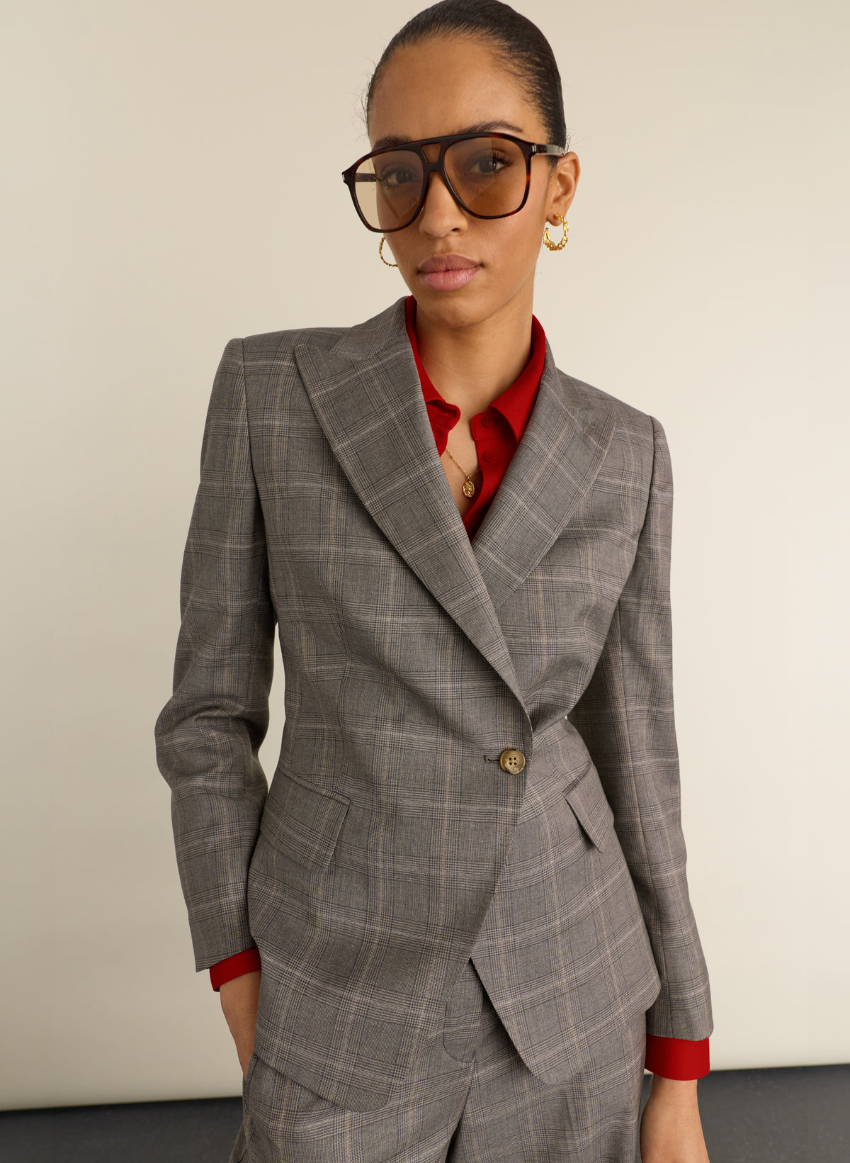 Eva Cinched Waist Wool Blazer