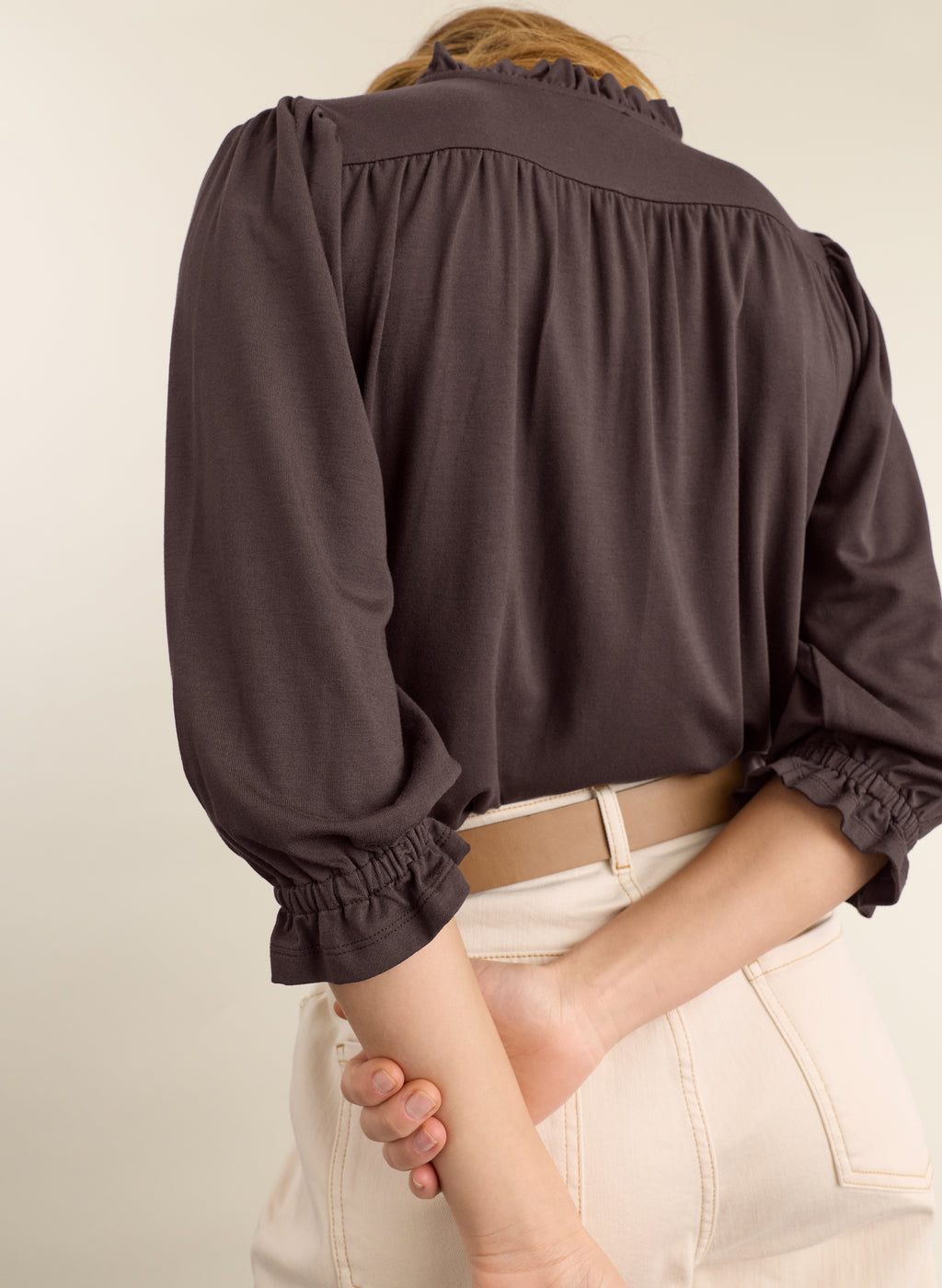 Annie Ruffle Collar Blouse