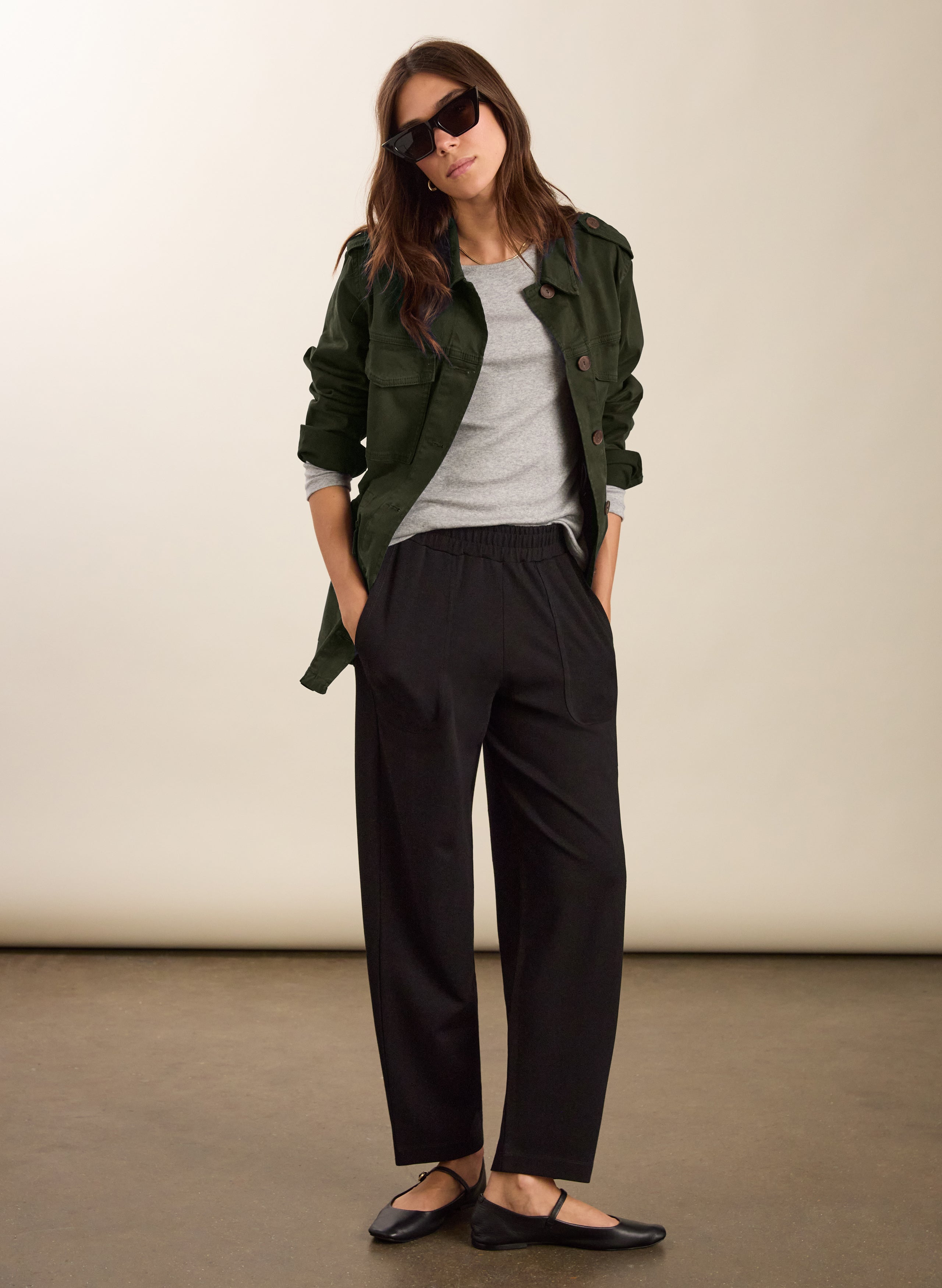 Billie Ponte Carrot Leg Trousers