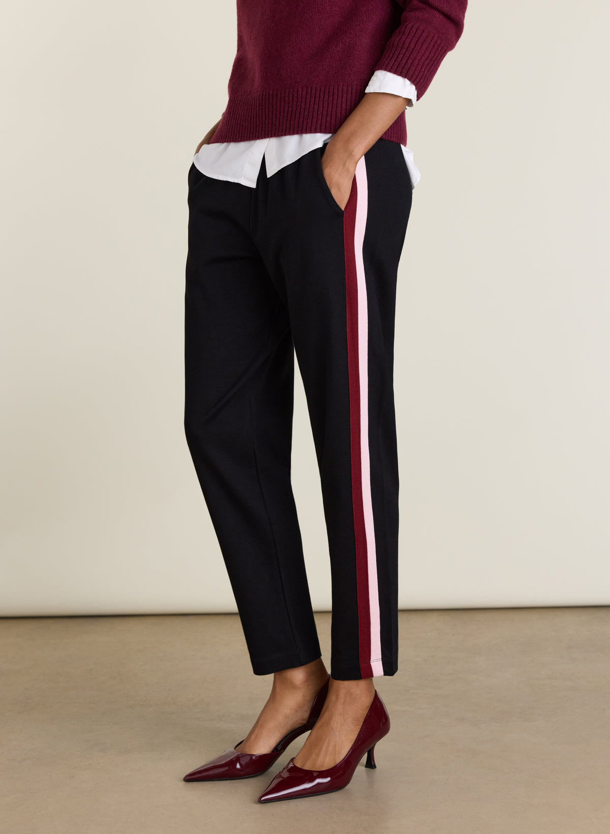 Jay Side Stripe Tapered Trousers