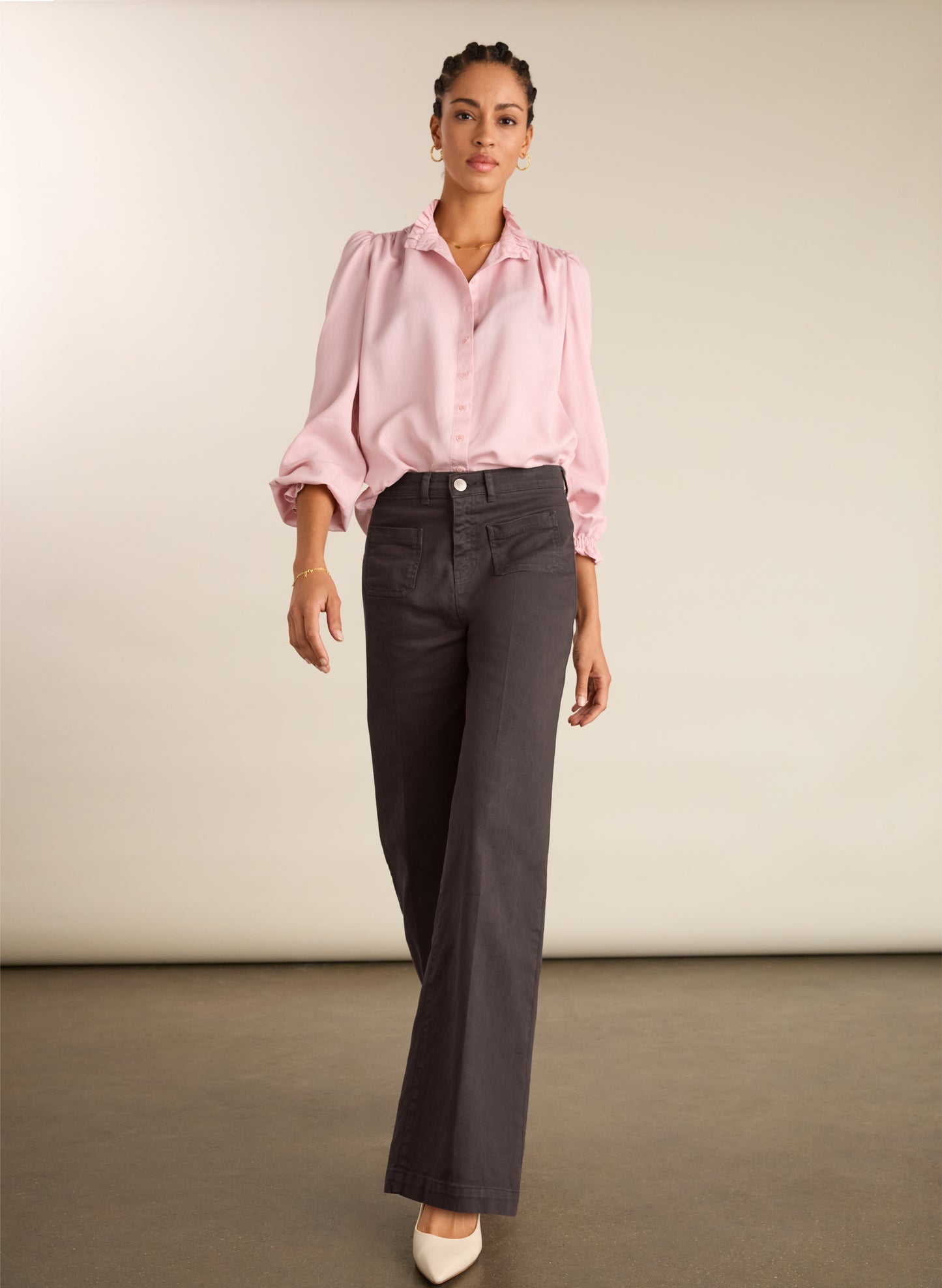 Tara Frill Neck Blouse