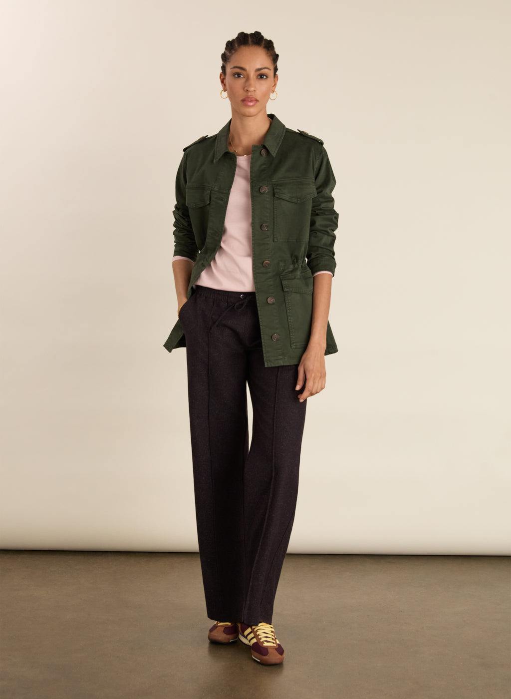 Ainsley Organic Cotton Crew Neck Top