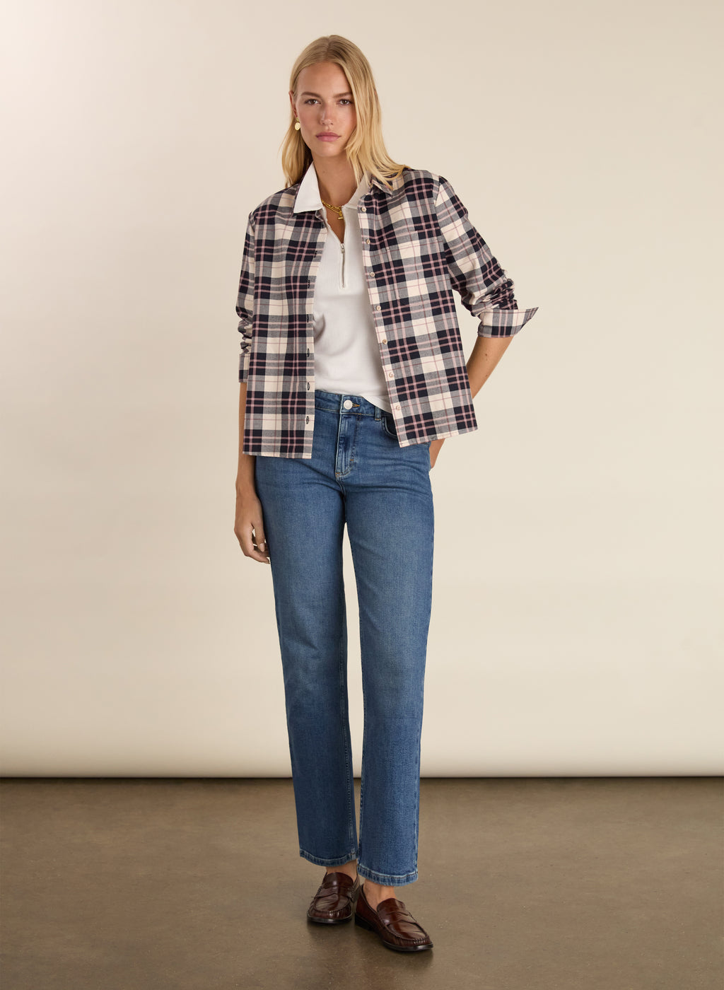 Hailey Organic Cotton Checked Shirt
