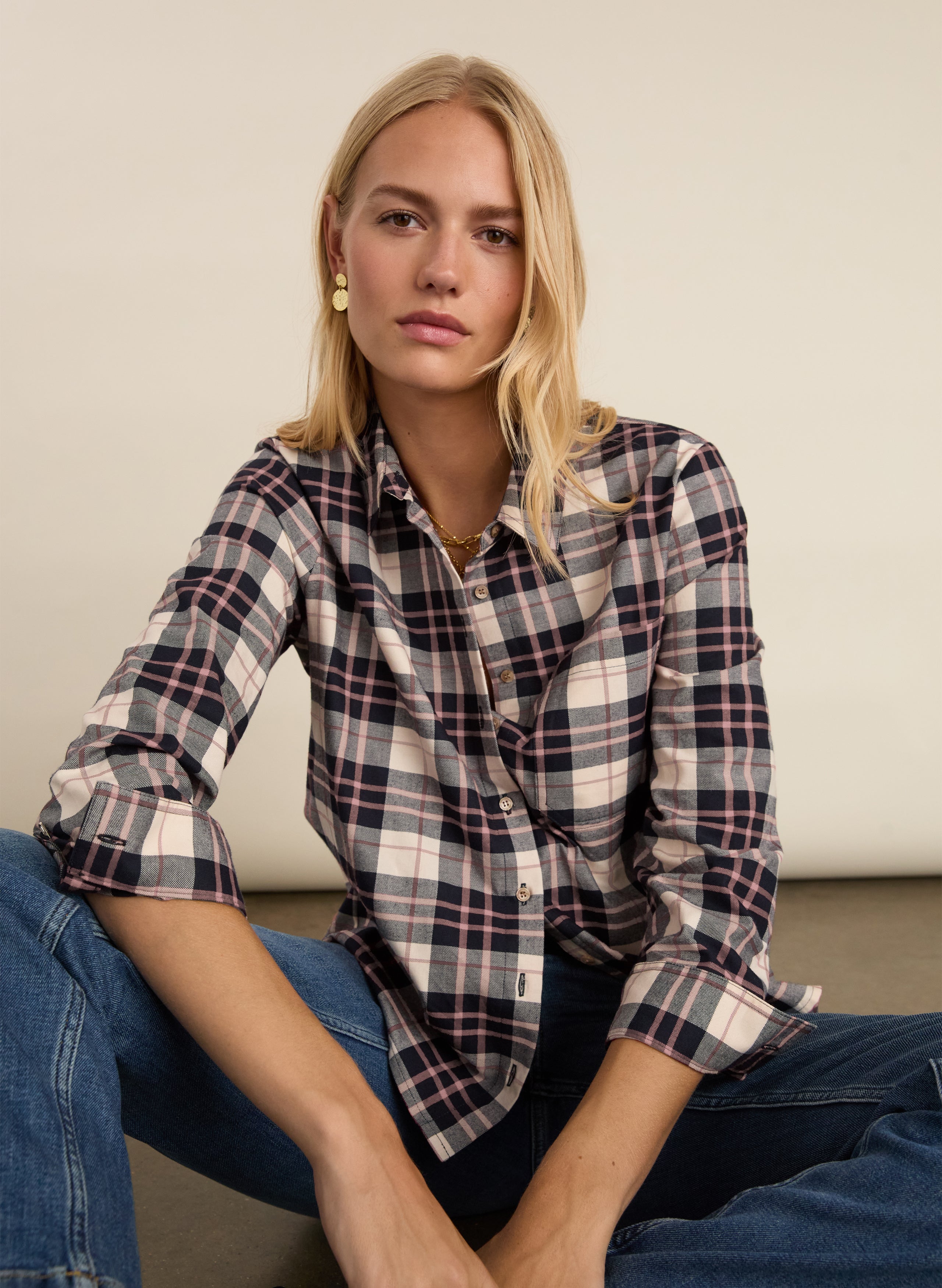 Hailey Organic Cotton Checked Shirt