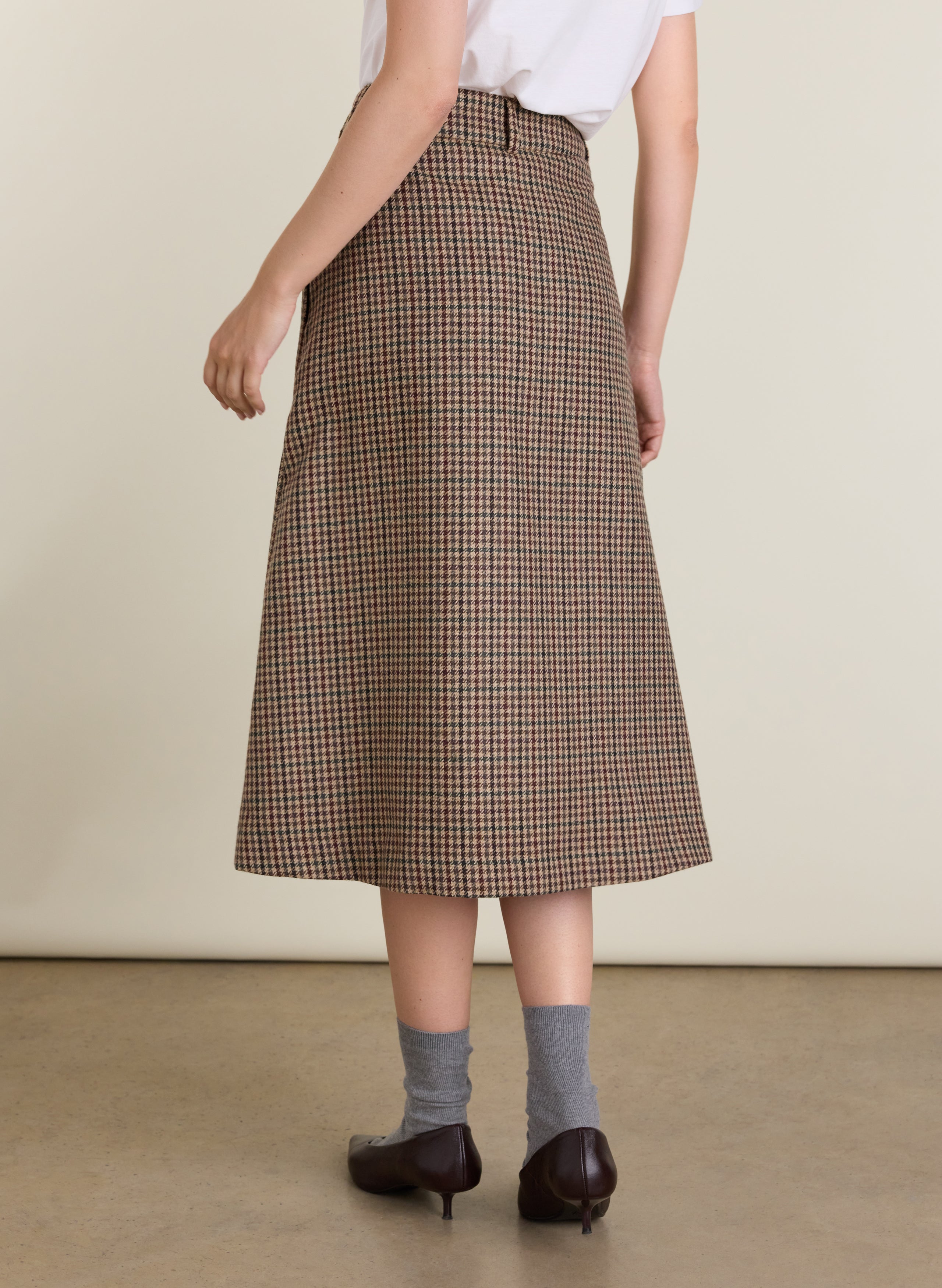 Vicky Pleated Wrap Skirt