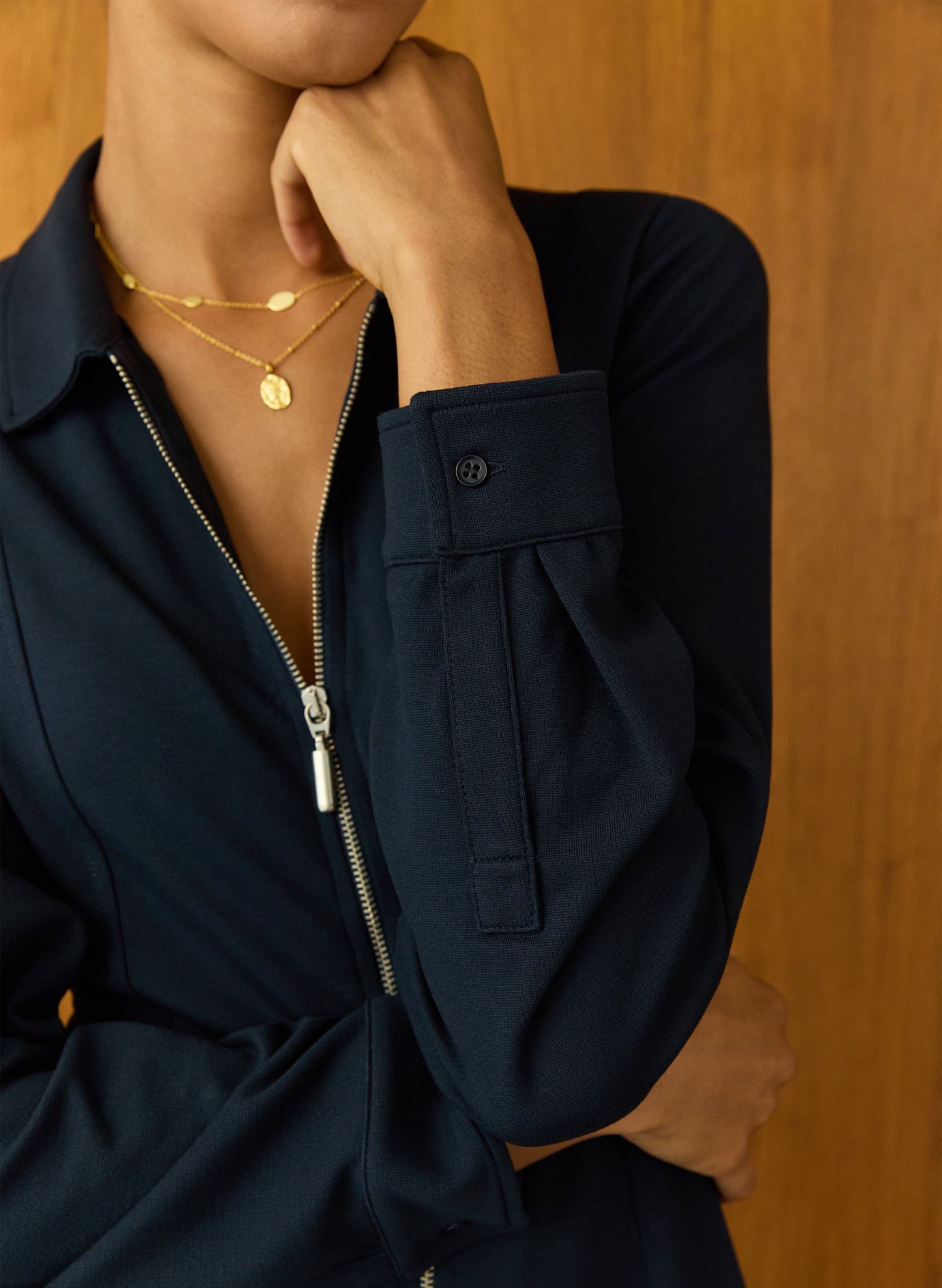 Mariposa Ponte Midi Dress