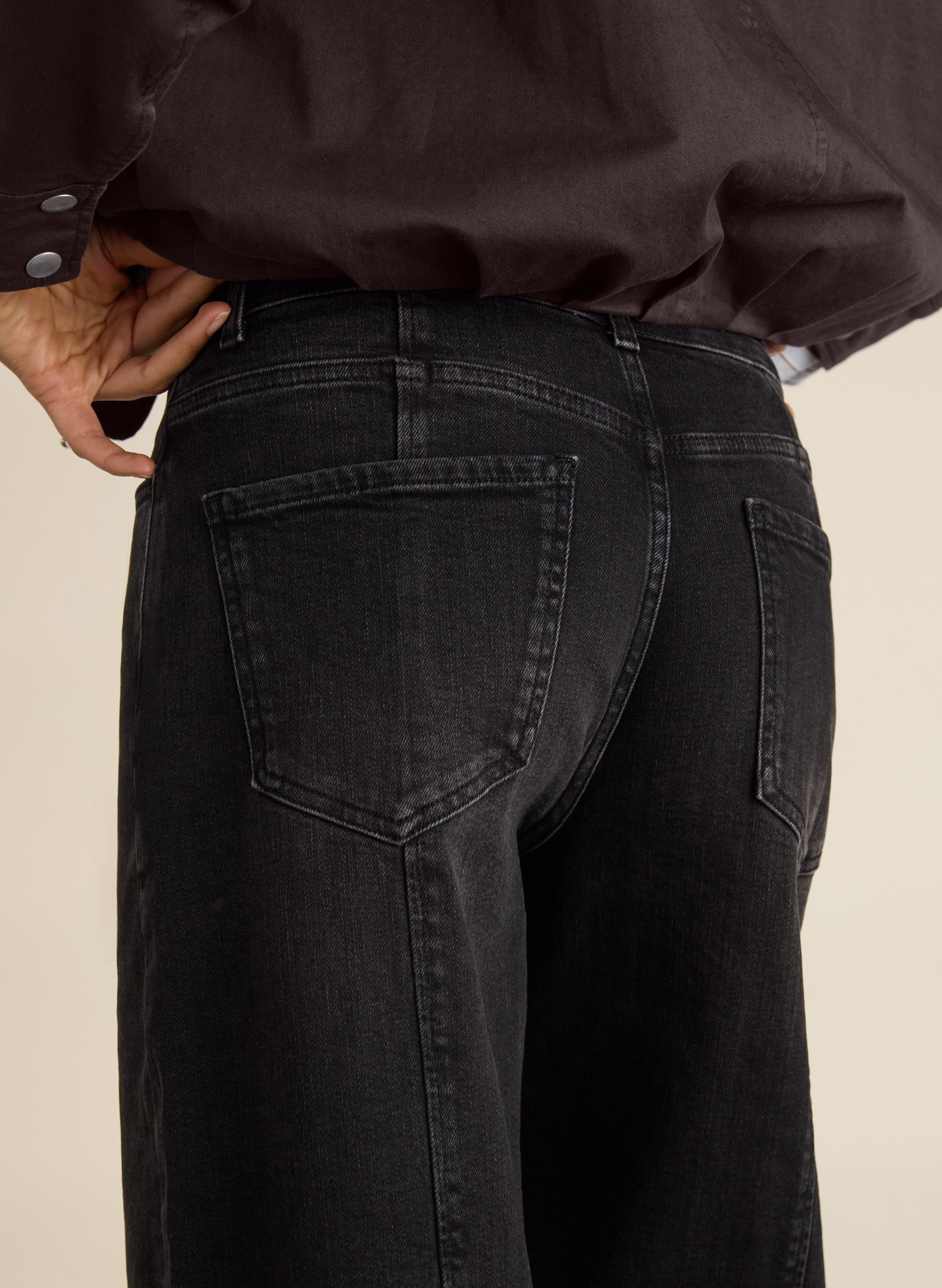 Wyatt Organic Cotton Stretch Denim Barrel Jeans