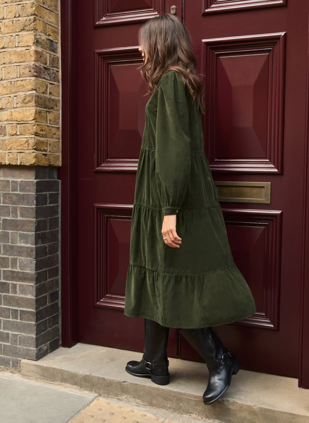 Jean Organic Corduroy Midi Dress