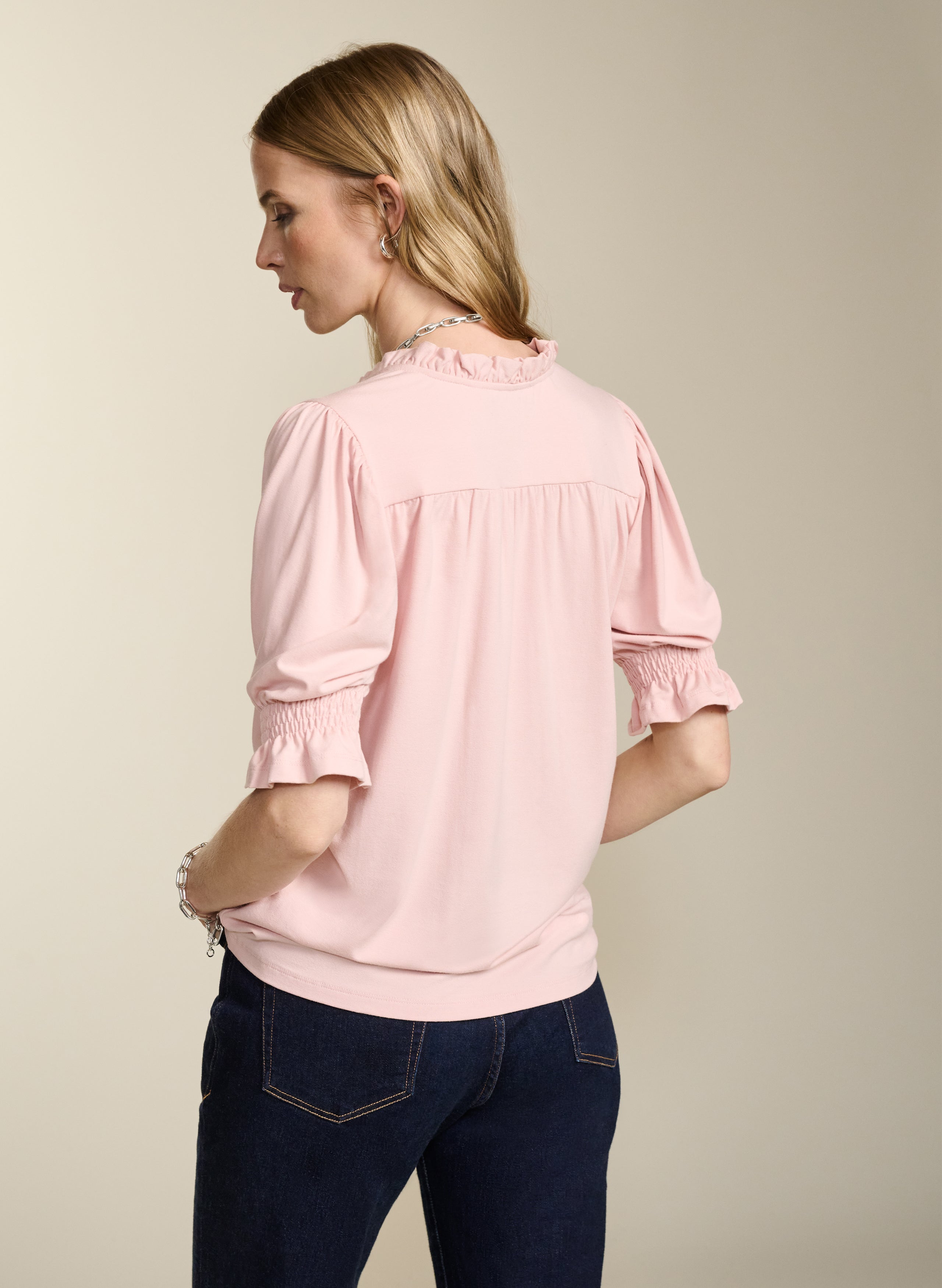 powder pink top