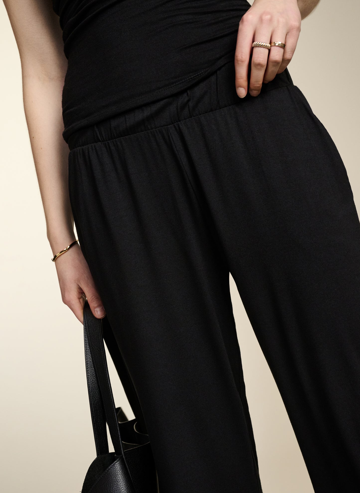 Cropped Palazzo Trousers with Lenzing Ecovero