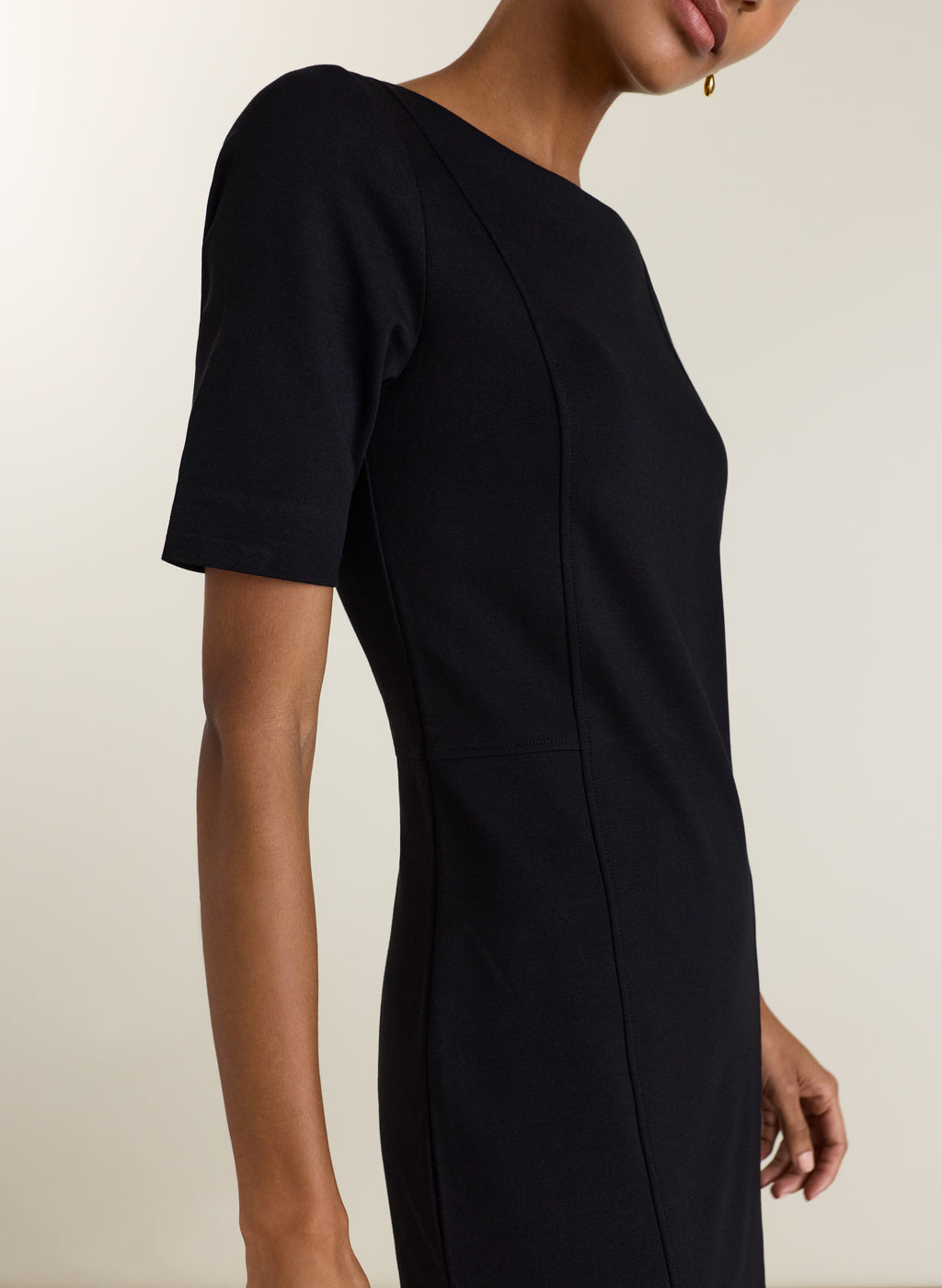 April Ponte Knee Length Dress