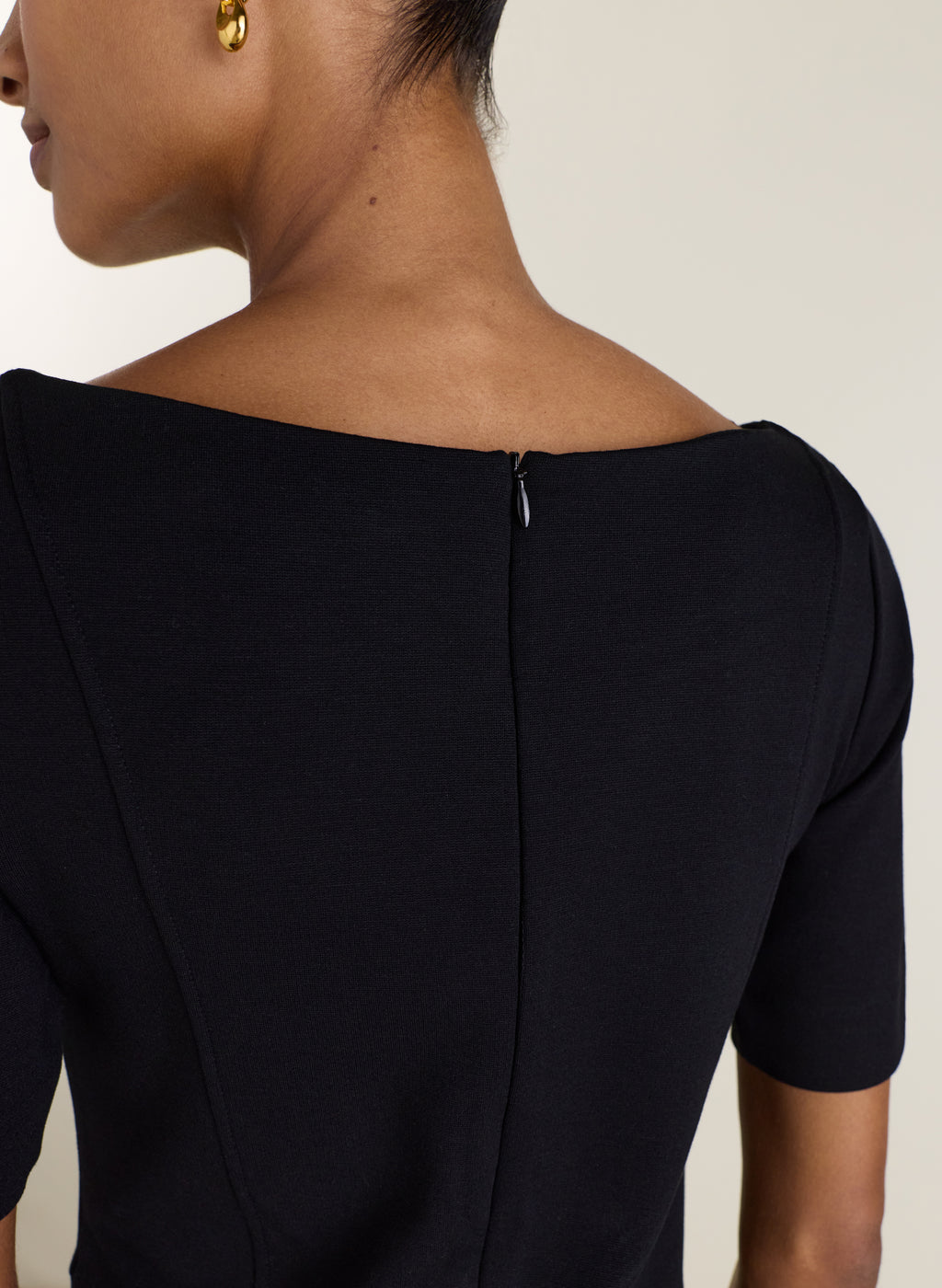 April Ponte Knee Length Dress