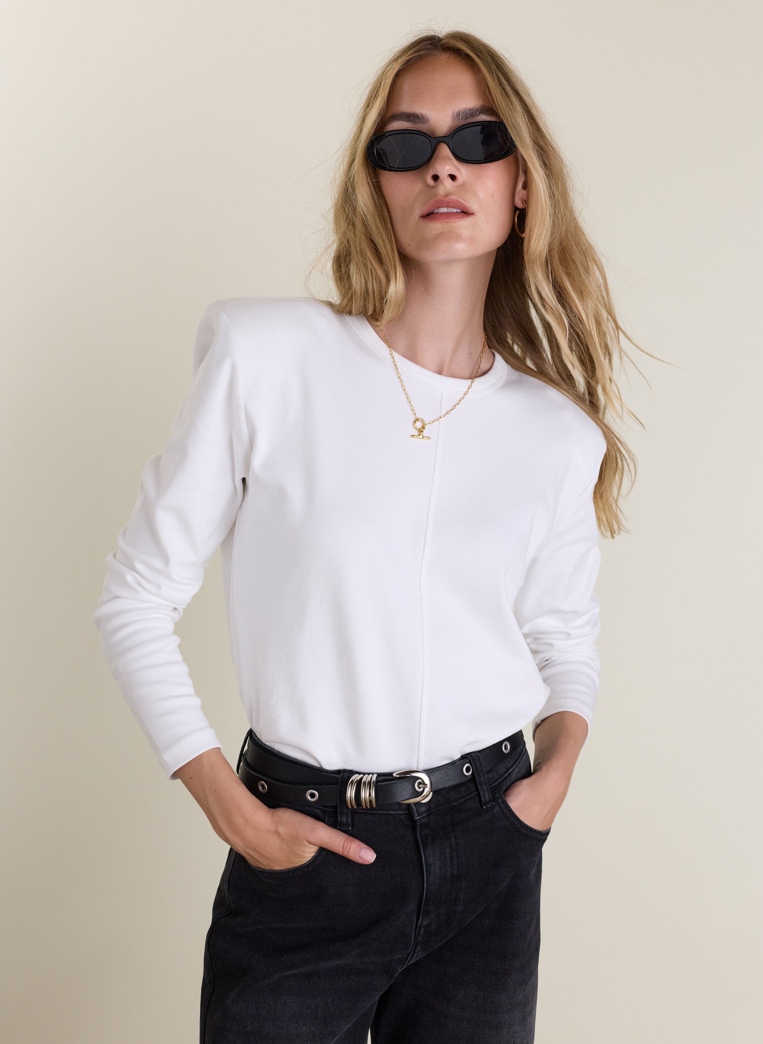 Alexa Strong Shoulder Top